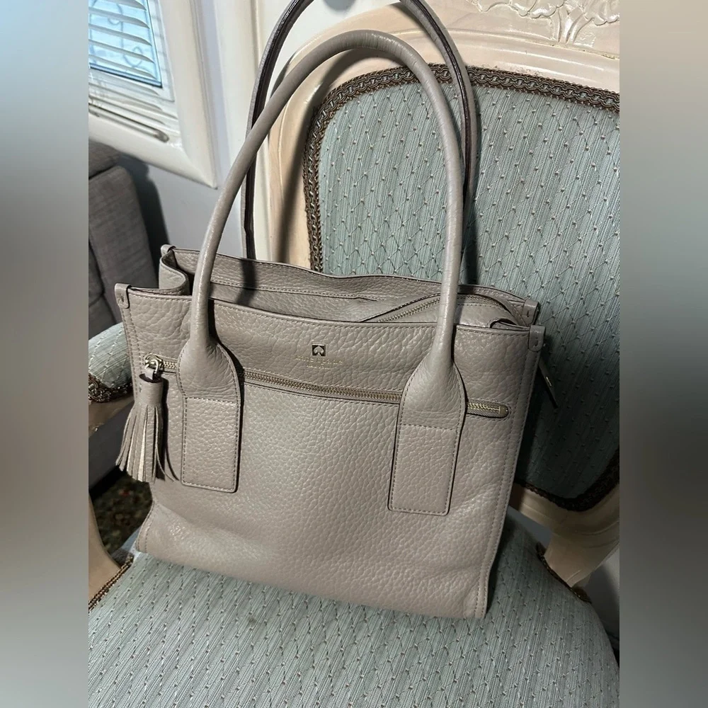 Kate Spade Taupe Leather Tote